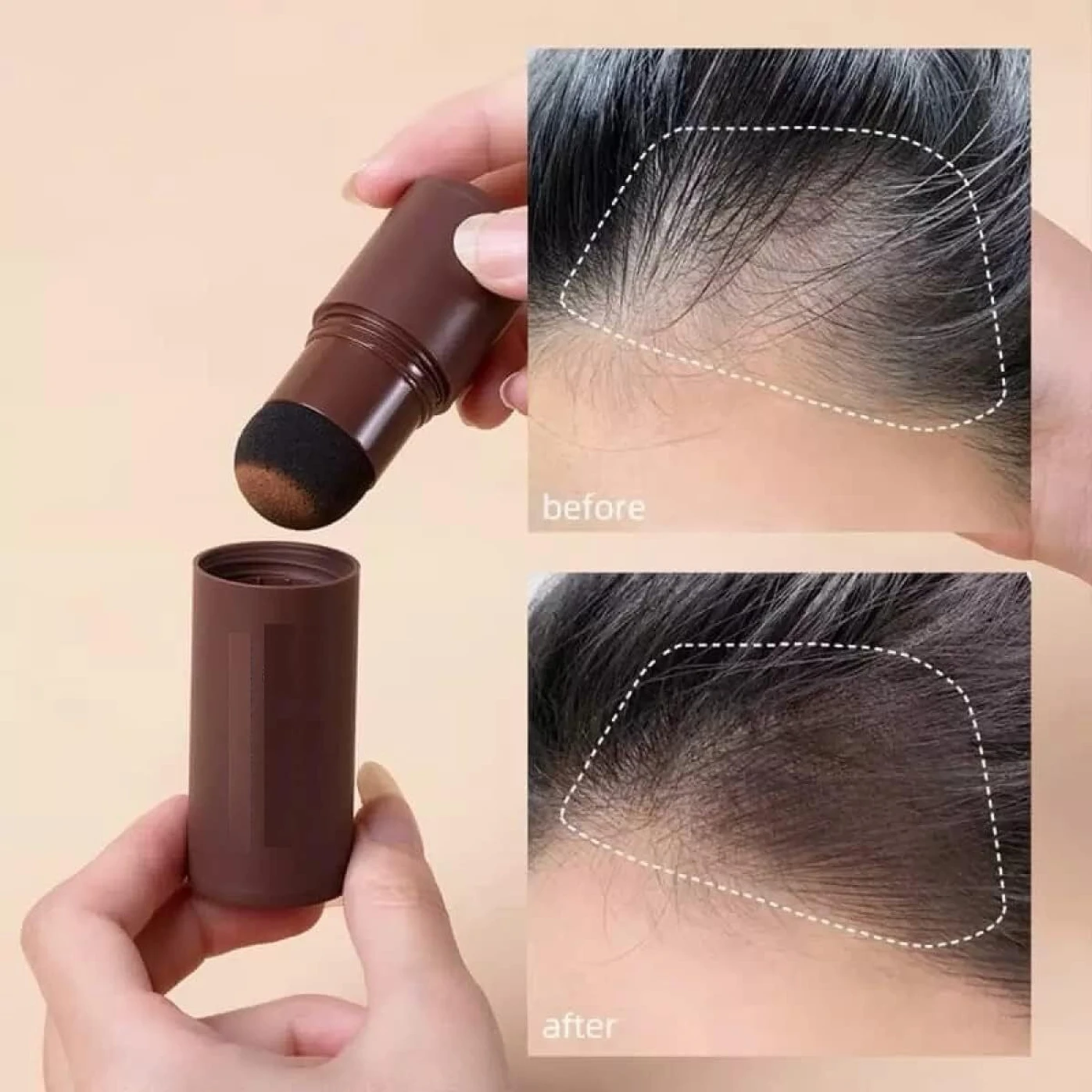 LUXIMIST Hairline Correction Powder Stick – Black | Men & Women , BLACK - Image 3