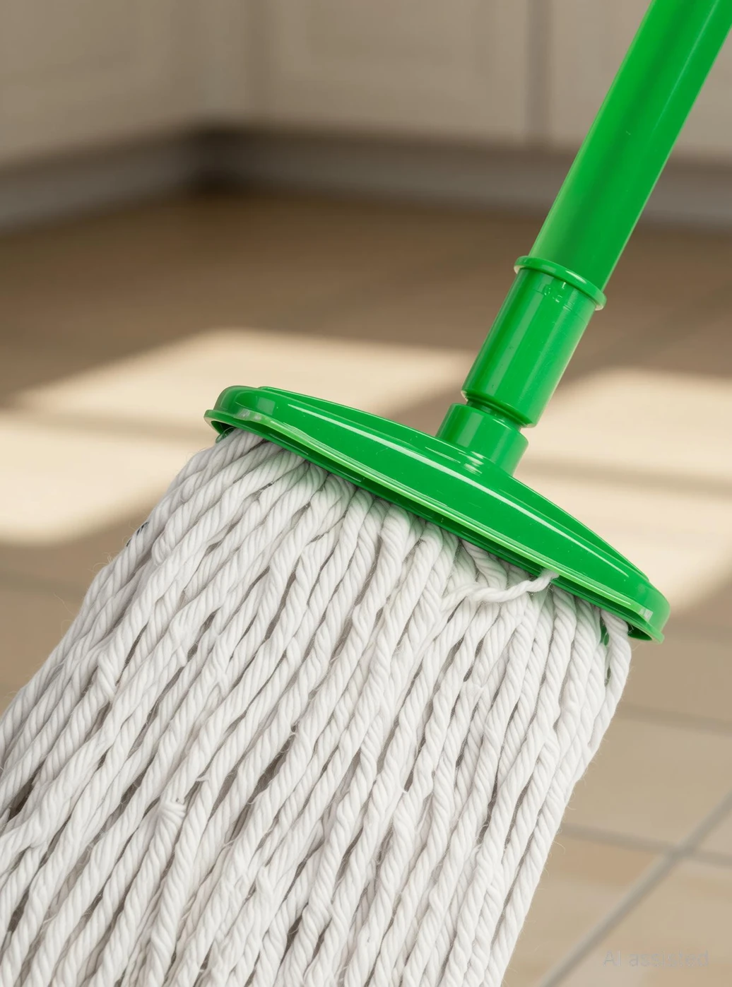 Raksha Klens T Mop 6 inch Premium Wet & Dry Mop (Green) - Image 3