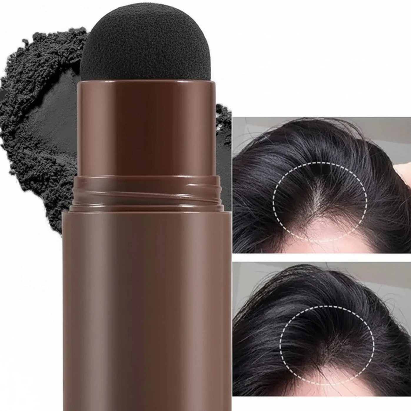 LUXIMIST Hairline Correction Powder Stick – Black | Men & Women , BLACK